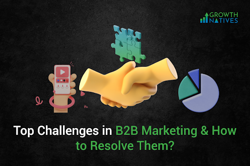 A banner image of Top Challenges in B2B Marketing & How to Resolve Them?