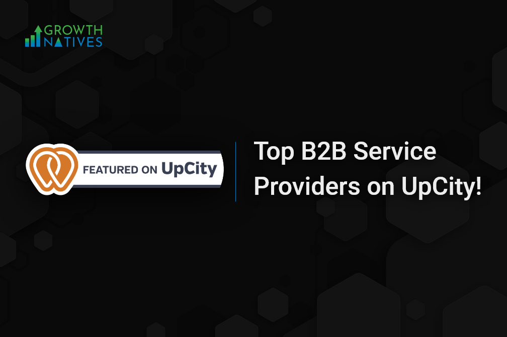 This is a text image . In which FEATURED ON UpCity | Top B2B Services Provided On UpCity is written