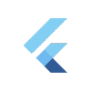 An icon represent sdk flutter logo