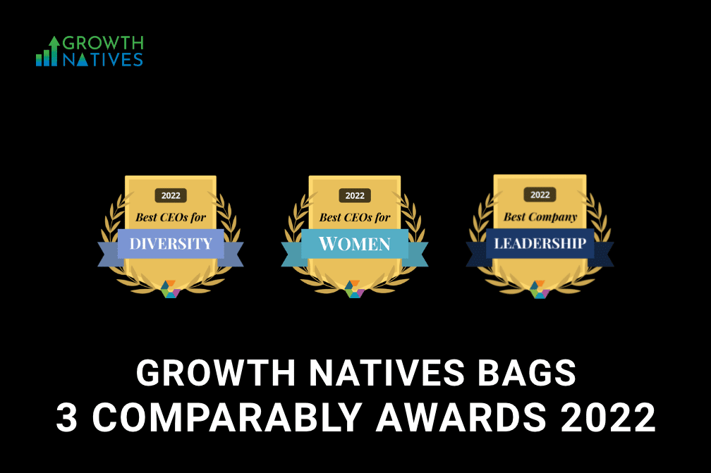 Growth Natives Bags Three Comparably Awards 2022